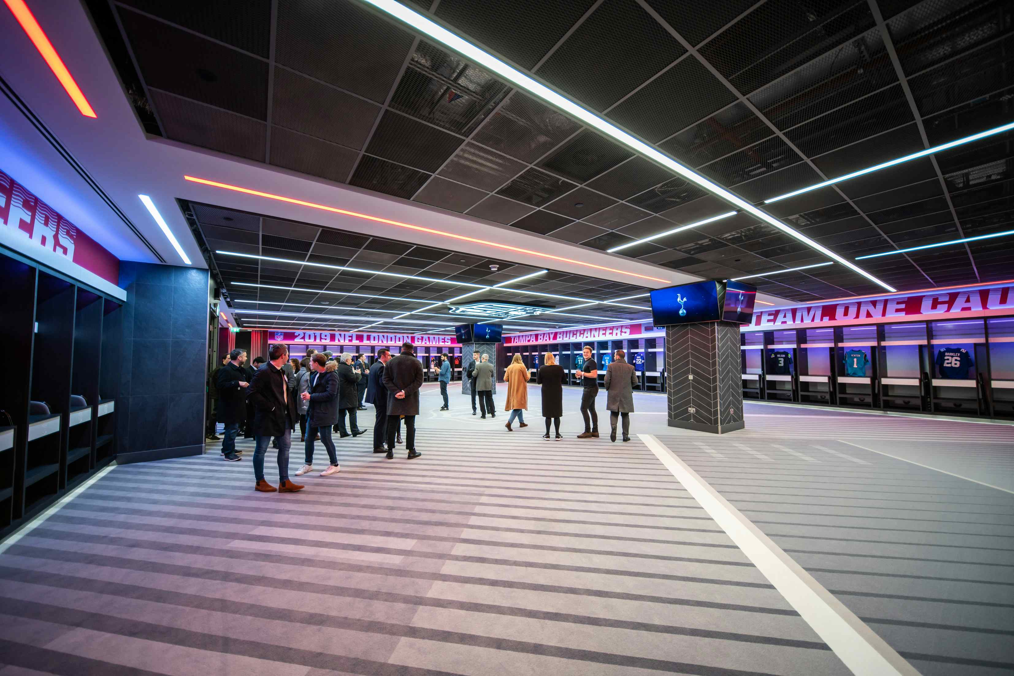 Hire NFL Home Locker Room, Tottenham Hotspur Stadium, London • HeadBox
